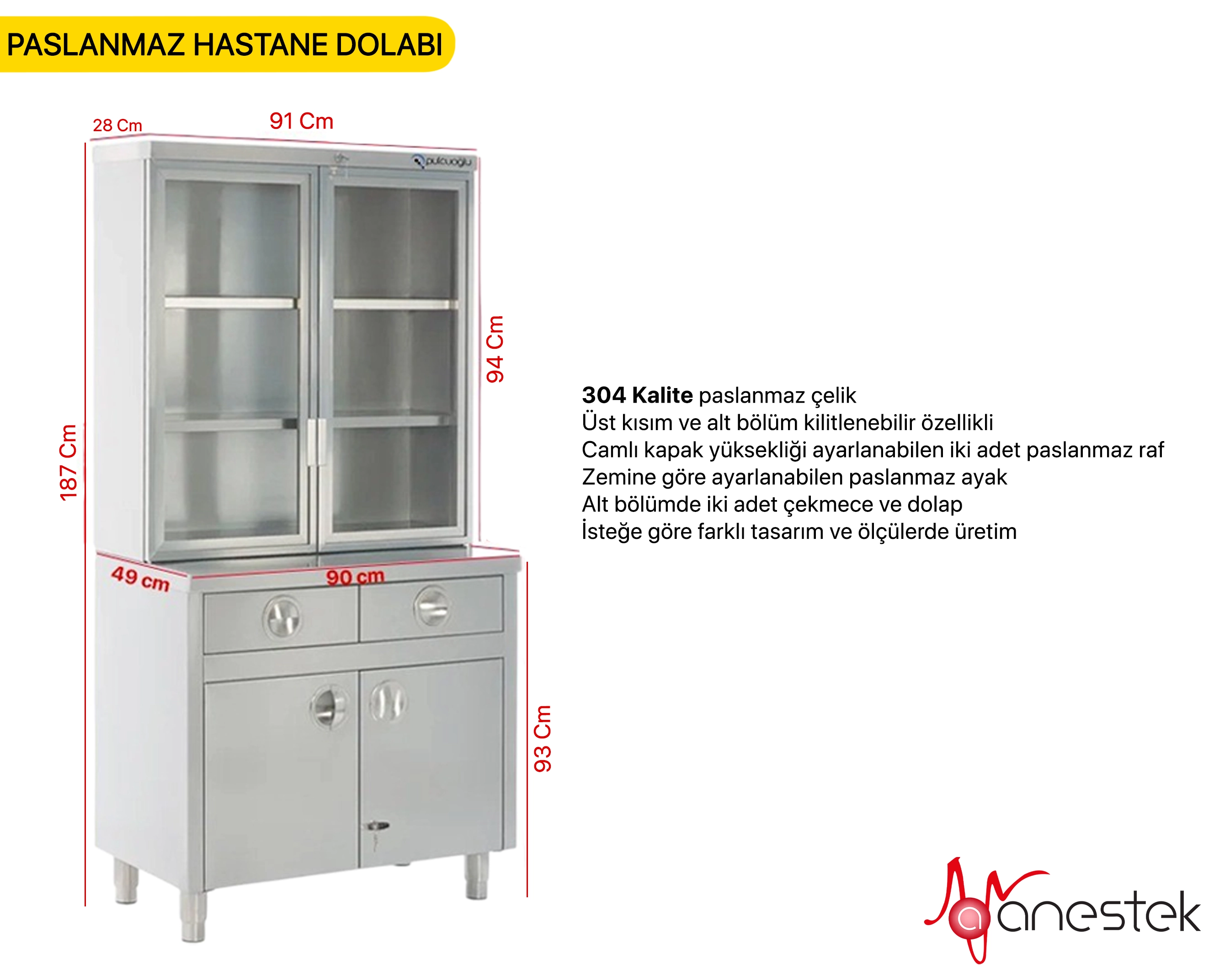 Paslanmaz çekmeceli hastane dolabı, paslanmaz hastane dolabı, çekmeceli medikal dolap, ameliyathane dolabı paslanmaz, hastane tipi medikal dolap, paslanmaz çelik medikal dolap, klinik çekmeceli dolap, cerrahi malzeme dolabı, steril malzeme dolabı, sağlık ekipmanları dolabı, yoğun bakım dolabı, ameliyathane ekipman dolabı, medikal depolama dolabı, profesyonel hastane dolabı, paslanmaz hastane dolabı fiyatları