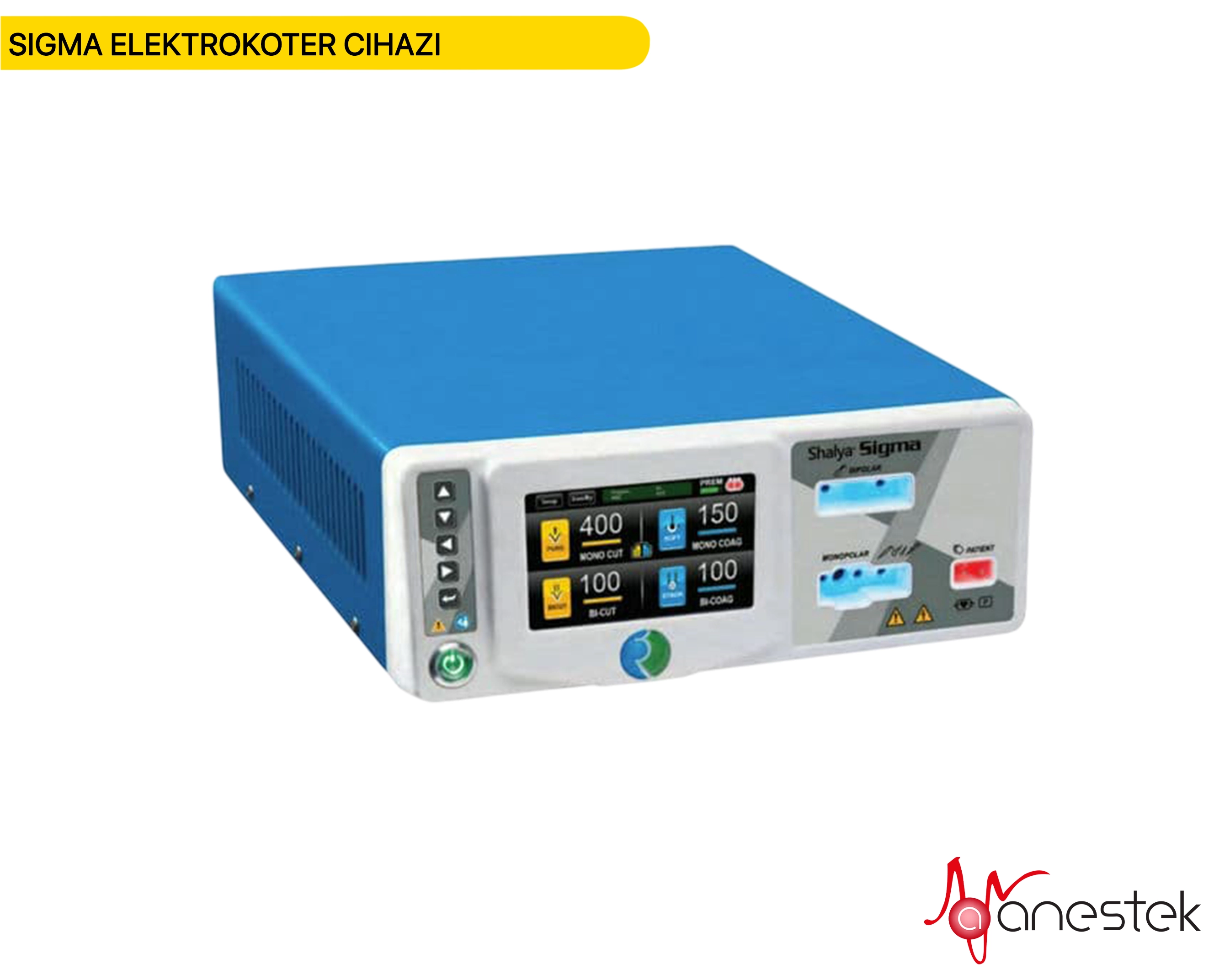 Shalya Sigma 400W elektrokoter cihazı, Sigma 400 Watt elektrokoter, Shalya elektrokoter, cerrahi elektrokoter cihazı, medikal cihaz, ameliyathane ekipmanı, elektrokoter makinesi, paslanmaz elektrokoter, tıbbi cihaz, cerrahi ekipman, hastane cihazı, elektrokoter aleti, cerrahi yakma cihazı, medikal elektrokoter, hastane ekipmanları, uzun ömürlü elektrokoter, Shalya medikal ekipman, 400W elektrokoter, elektrikli cerrahi cihaz