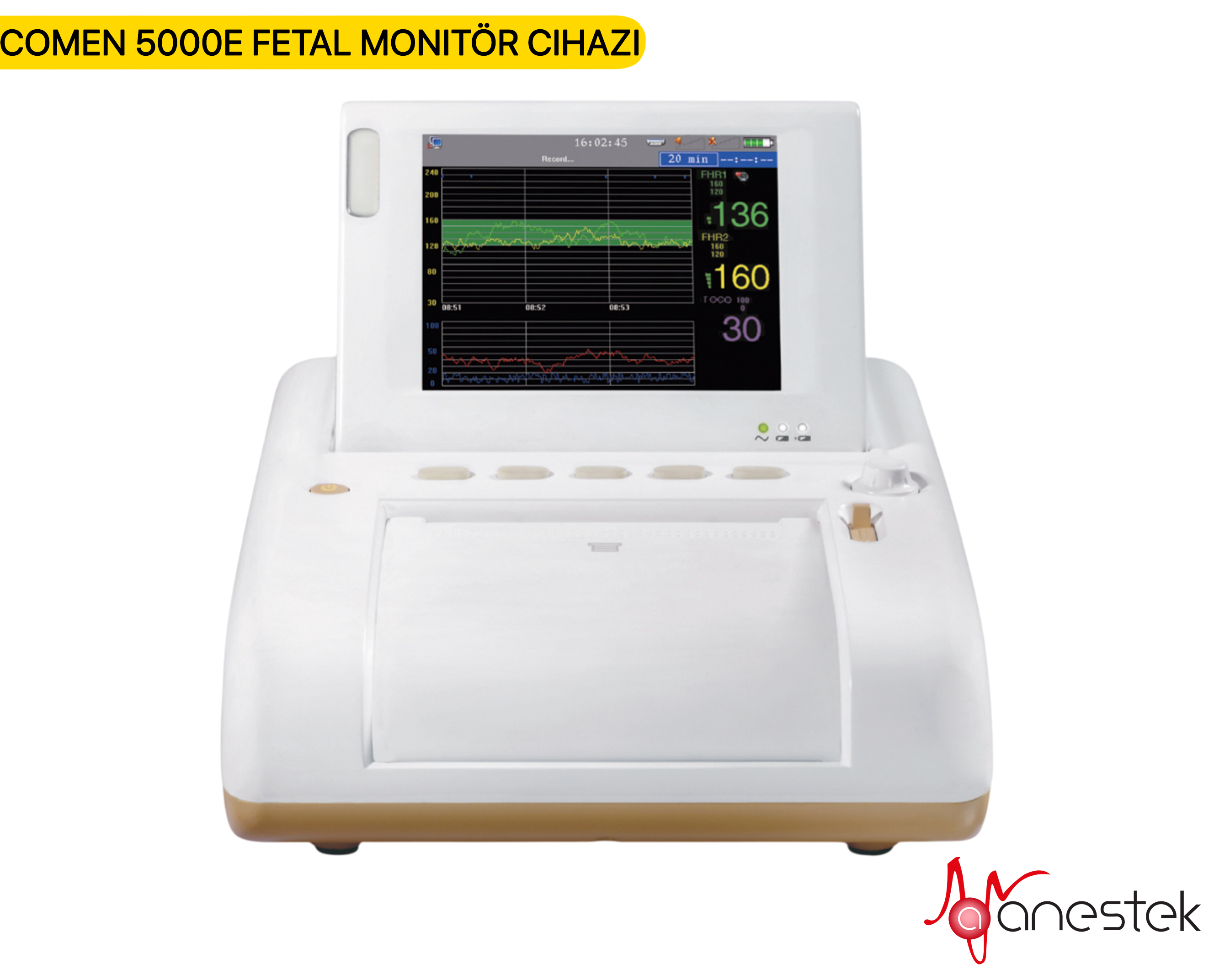 Comen 5000E fetal monitör cihazı, 5000E NST cihazı, Comen fetal monitör, fetal monitör cihazı, NST cihazı, non stres test cihazı, fetal kalp atım monitörü, gebelik takip cihazı, kadın doğum cihazı, obstetrik monitör, doğumhane monitörü, fetal kalp sesi cihazı, klinik NST monitörü, hastane fetal monitör cihazı, taşınabilir fetal monitör, medikal NST cihazı, kadın doğum ekipmanları, obstetrik medikal cihaz, fetal takip monitörü, gebelik izleme cihazı