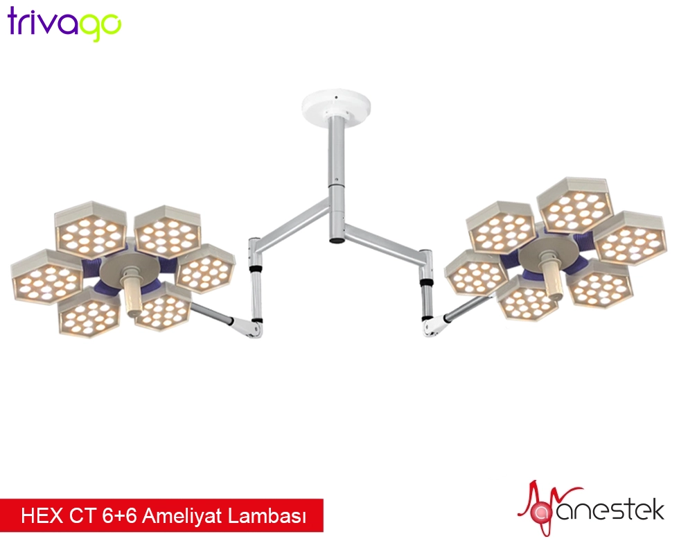ameliyat lambası, çift başlıklı ameliyat lambası, çift başlıklı ameliyathane başlıkları, led ameliyat lambası, çift ışıklı ameliyat lambası, cerrahi operasyon lambası 