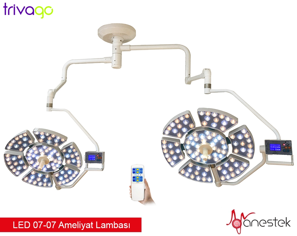 ameliyat lambası, ameliyat lambaları, ameliyathane lamba, cerrahi lamba, çift başlıklı ameliyat lambası, uzaktan kumandalı ameliyat lambası, endo mod ameliyat lambası